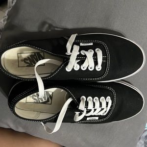 White and black vans